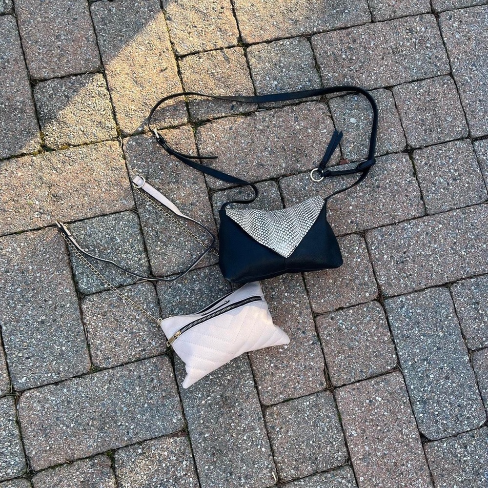 Chic Black and White Crossbody Bags